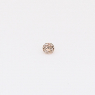 0.035 Carat round-cut Argyle intense pink champagne diamond