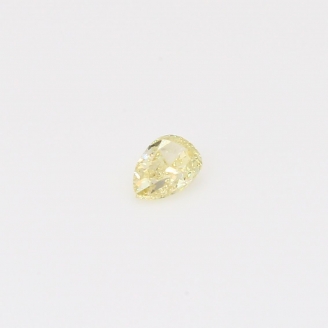 0.20 Carat pear cut fancy intense yellow diamond