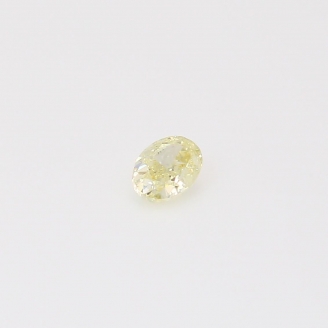 0.21 Carat oval-cut fancy light yellow diamond