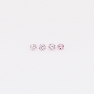 0.04 Total carat parcel of round-cut FLP Argyle pink diamonds