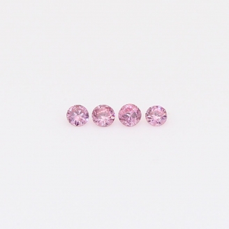 0.06 Total carat parcel of round-cut FIPP Argyle pink diamonds