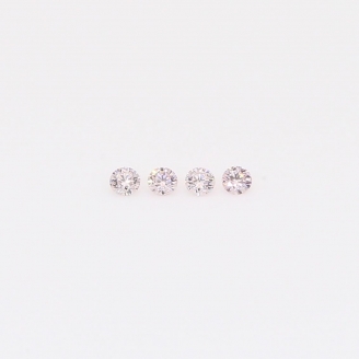 0.04 Total carat parcel of round-cut FLP Argyle pink diamonds