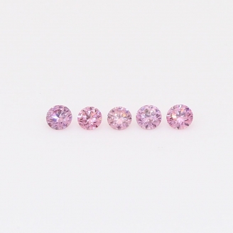 0.10 Total carat parcel of round-cut FIPP Argyle pink diamonds