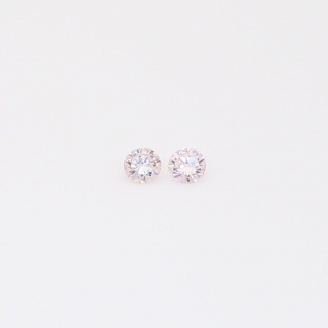 0.05 Total carat pair of FLP Argyle pink diamonds