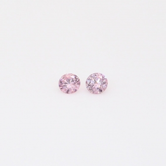 0.08 Total carat pair of FPP Argyle pink diamonds