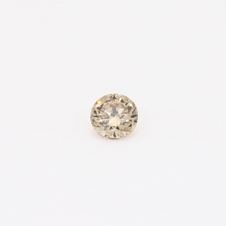 0.20 Carat round-cut champagne diamond