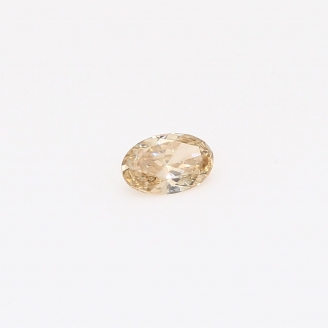 0.21 Carat oval-cut champagne diamond