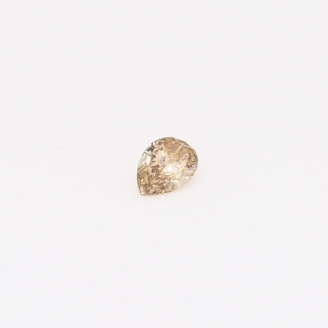 0.12 Carat pear-cut champagne diamond