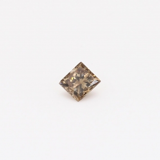 0.2 Carat princess-cut champagne diamond