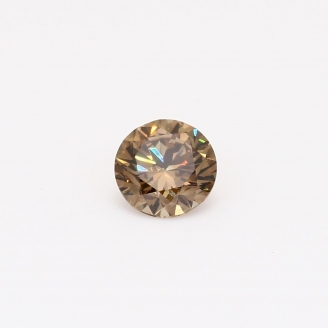 0.55 Carat round-cut champagne diamond