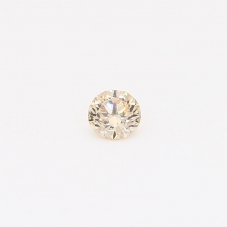 0.23 Carat round-cut champagne diamond