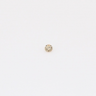 0.01 Carat round-cut champagne diamond