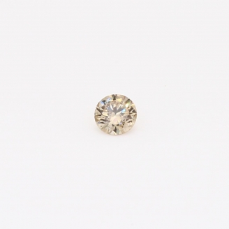 0.12 Carat round-cut champagne diamond