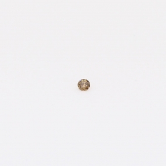 0.009 Carat round-cut champagne diamond