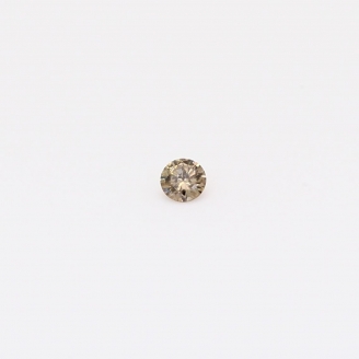 0.04 Carat round-cut champagne diamond