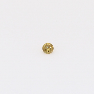 0.035 Carat round-cut fancy green diamond