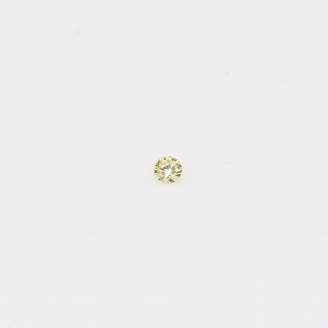0.015 Carat round-cut fancy yellow diamond