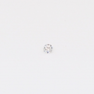 0.16 Carat round-cut white diamond