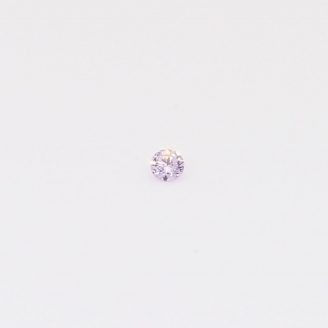 0.02 Carat round-cut fancy purple diamond