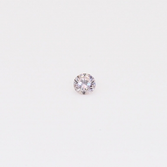 0.035 Carat round-cut fancy purple diamond