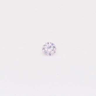 0.055 Carat round-cut fancy purple diamond