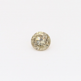 0.28 Carat round-cut champagne diamond