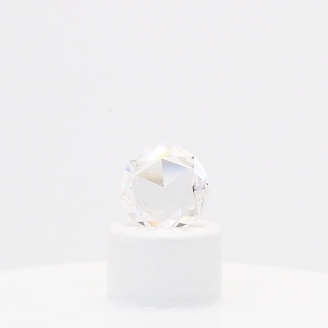 0.26 Carat rose round-cut white diamond