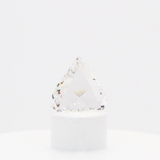 0.48 Carat rose trilliant-cut white diamond