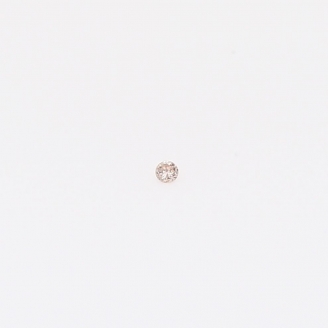0.005 Carat round-cut Argyle intense pink champagne diamond