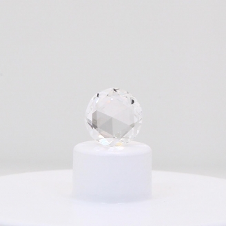 0.18 Carat rose-cut round white diamond