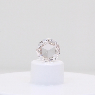 0.21 Carat rose-cut round white diamond