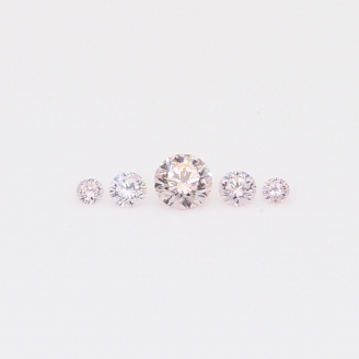 0.14 total carat parcel of round-cut FLP Argyle pink diamonds
