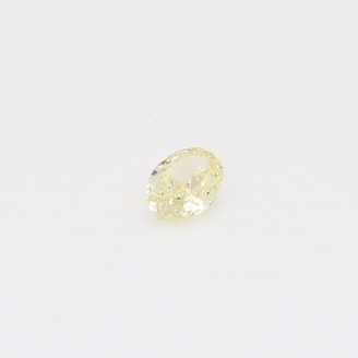 0.22 Carat round-cut fancy light yellow diamond
