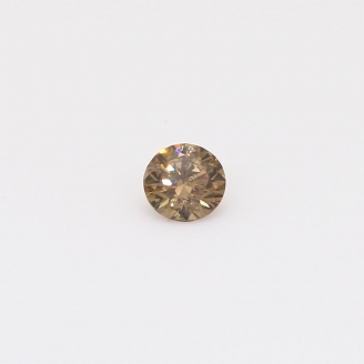 0.20 Carat round-cut champagne diamond