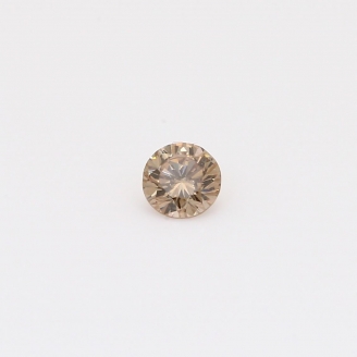 0.20 Carat round-cut champagne diamond