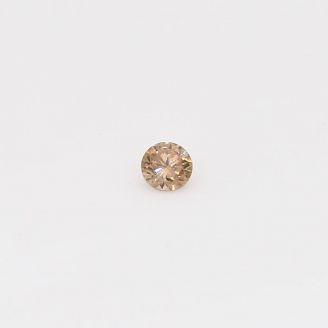 0.07 Carat round cut champagne diamond