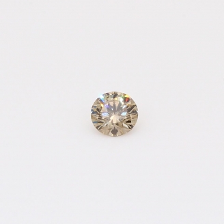 0.20 Carat round-cut champagne diamond