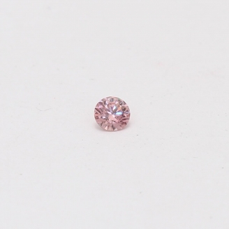 0.07 Carat round cut FIP Argyle pink diamond