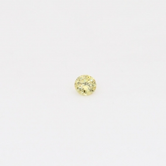 0.03 Carat round-cut fancy yellow diamond