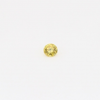 0.05 Carat round-cut fancy yellow diamond