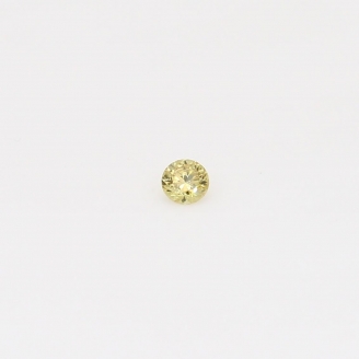 0.04 Carat round-cut fancy yellow diamond