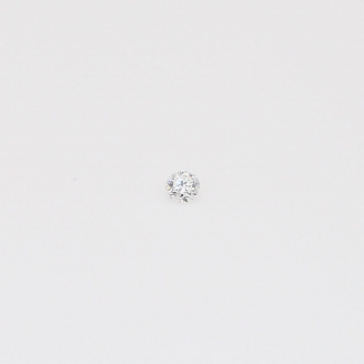 0.015 Carat round-cut FGH white diamond