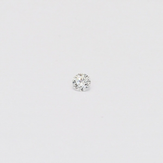 0.03 Carat round cut white diamond