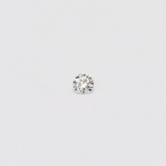0.04 Carat round cut white diamond