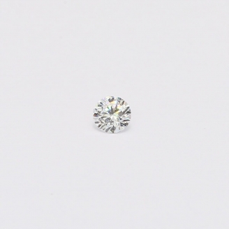 0.09 Carat round cut white diamond