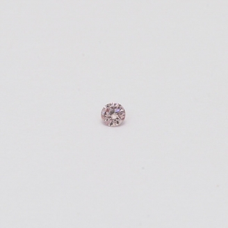 0.02 Carat round cut FPP Argyle pink diamond