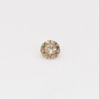 0.14 Carat round cut champagne diamond