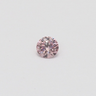 0.24 Carat round cut 7P certified Argyle pink diamond