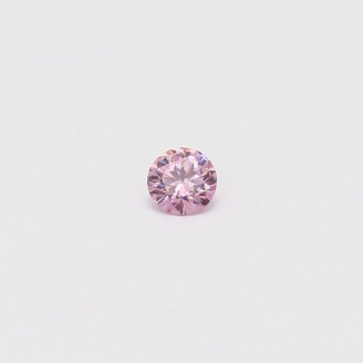 0.12 Carat round cut 5PP certified Argyle pink diamond