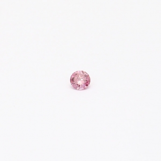 0.04 Carat round cut 2P Argyle pink diamond